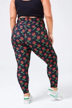 DuoKnit Leggings In Stemmed Roses -Chic Wear Shop 1075863d7255604145