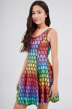 Kids Skater Dress In Gummy Squad