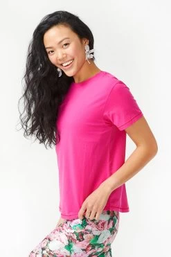 Bliss Tee In Terez Pink