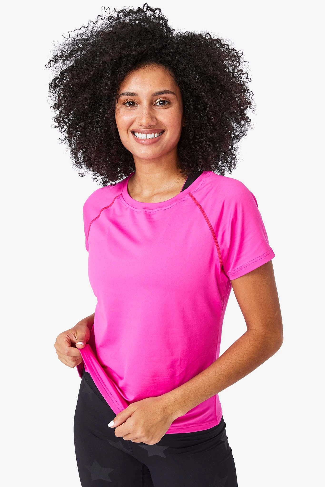 WorkIt Tee In Terez Pink 5 WorkIt Tee In Terez Pink - Image 3