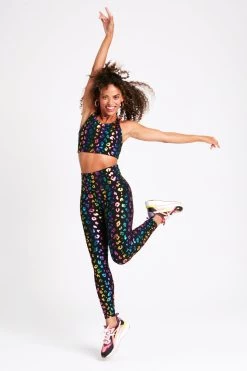 UpLift Leggings In Rainbow Cheetah Foil