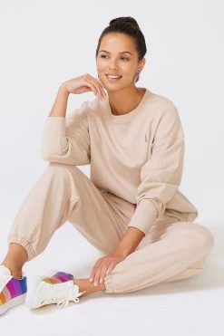 Sweatpants In Oat Milk