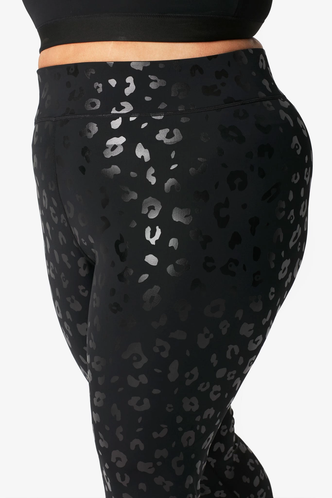 UpLift Leggings In Black Cheetah Foil 11 UpLift Leggings In Black Cheetah Foil - Image 9
