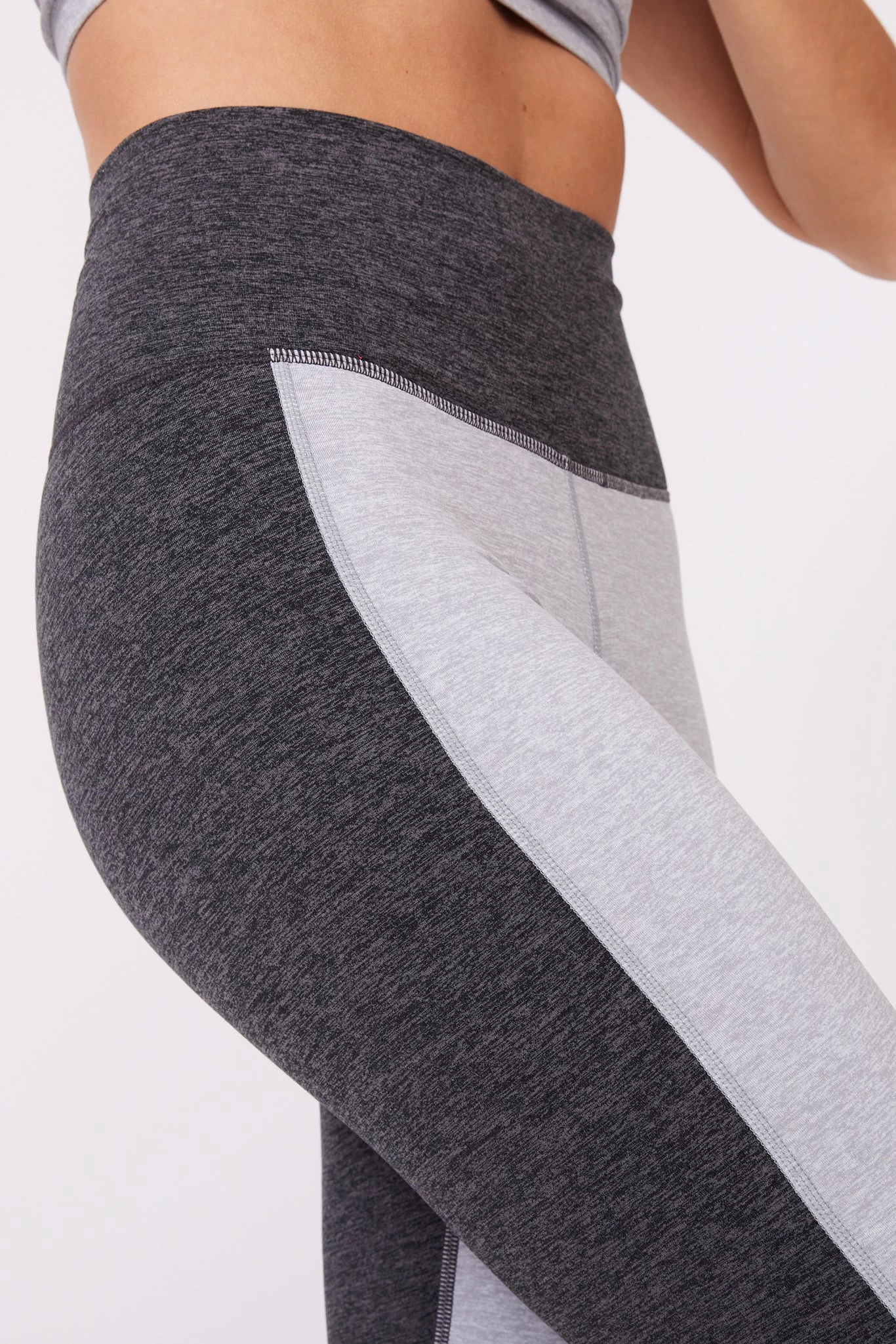 Colorblock TLC Leggings In Collegiate Gray And Dark Heathered Gray 4 Colorblock TLC Leggings In Collegiate Gray And Dark Heathered Gray - Image 2