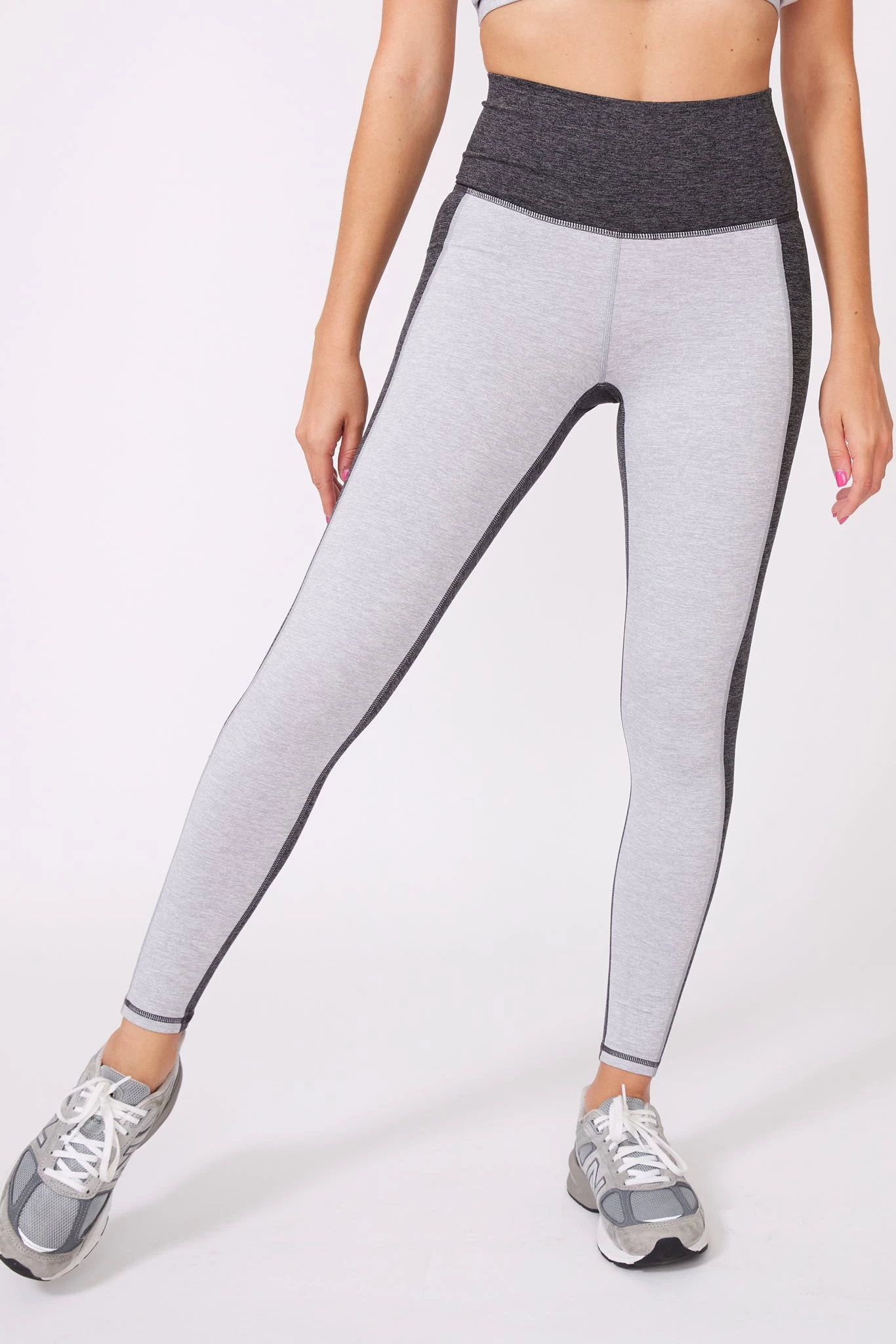 Colorblock TLC Leggings In Collegiate Gray And Dark Heathered Gray 5 Colorblock TLC Leggings In Collegiate Gray And Dark Heathered Gray - Image 3