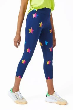 UpLift Capris In Navy Rainbow Star Foil 9 UpLift Capris In Navy Rainbow Star Foil -Chic Wear Shop 2 1152656d 1412 4510 b9e5 b1418735ac0f