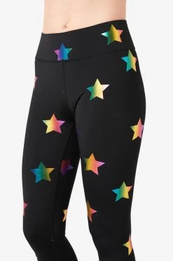 UpLift Leggings In Black Rainbow Star Foil With Tall Band 11 UpLift Leggings In Black Rainbow Star Foil With Tall Band -Chic Wear Shop 2 5dae088f b27d 4329 85e6 e379b1cb4646