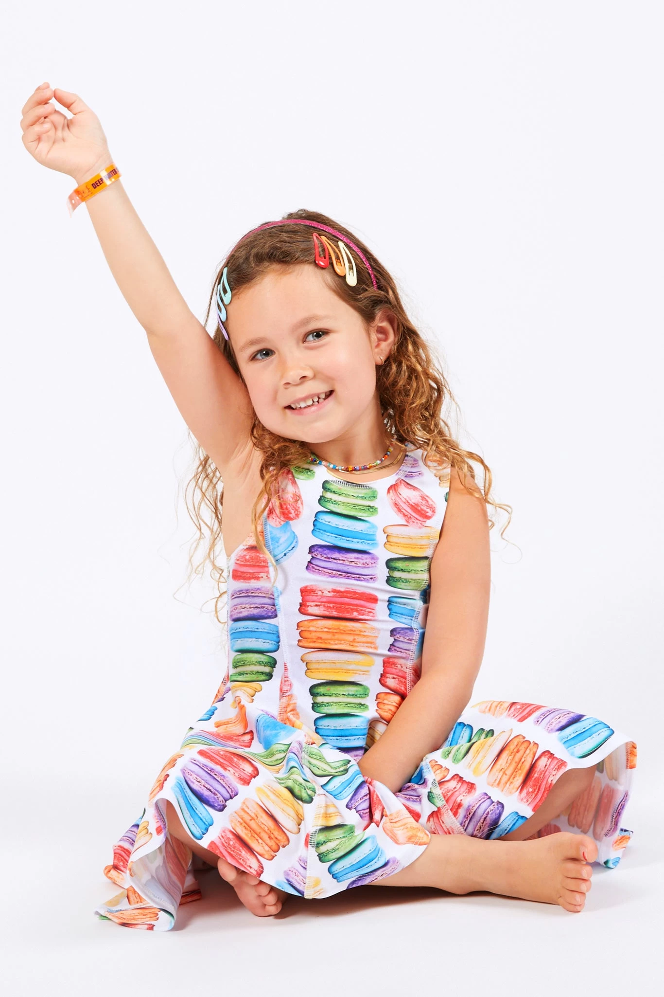 Kids Skater Dress In Danas Bakery Macaron 4 Kids Skater Dress In Danas Bakery Macaron - Image 2