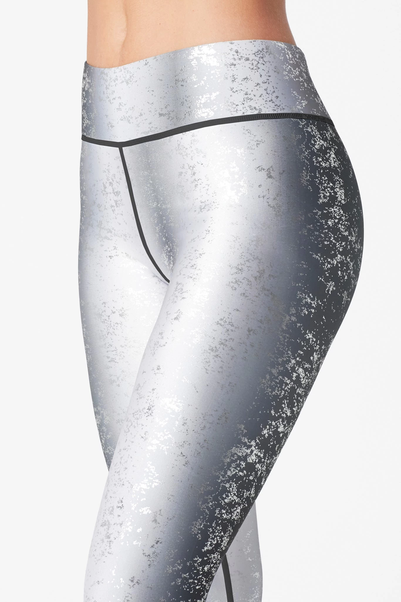 Balayage Hi-Shine Leggings In Silver Haze 5 Balayage Hi-Shine Leggings In Silver Haze - Image 3