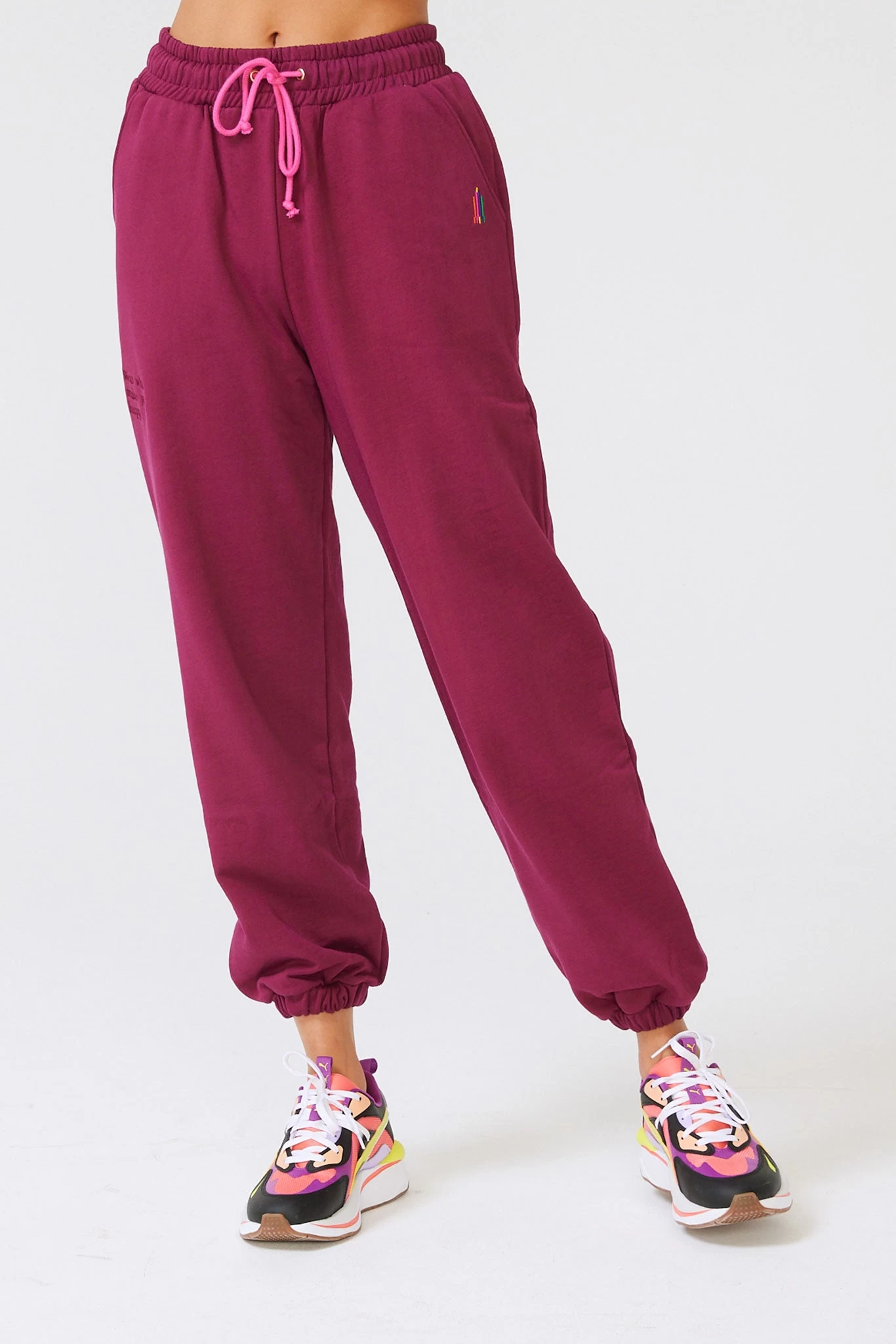 Sweatpants In Black Raspberry 4 Sweatpants In Black Raspberry - Image 2