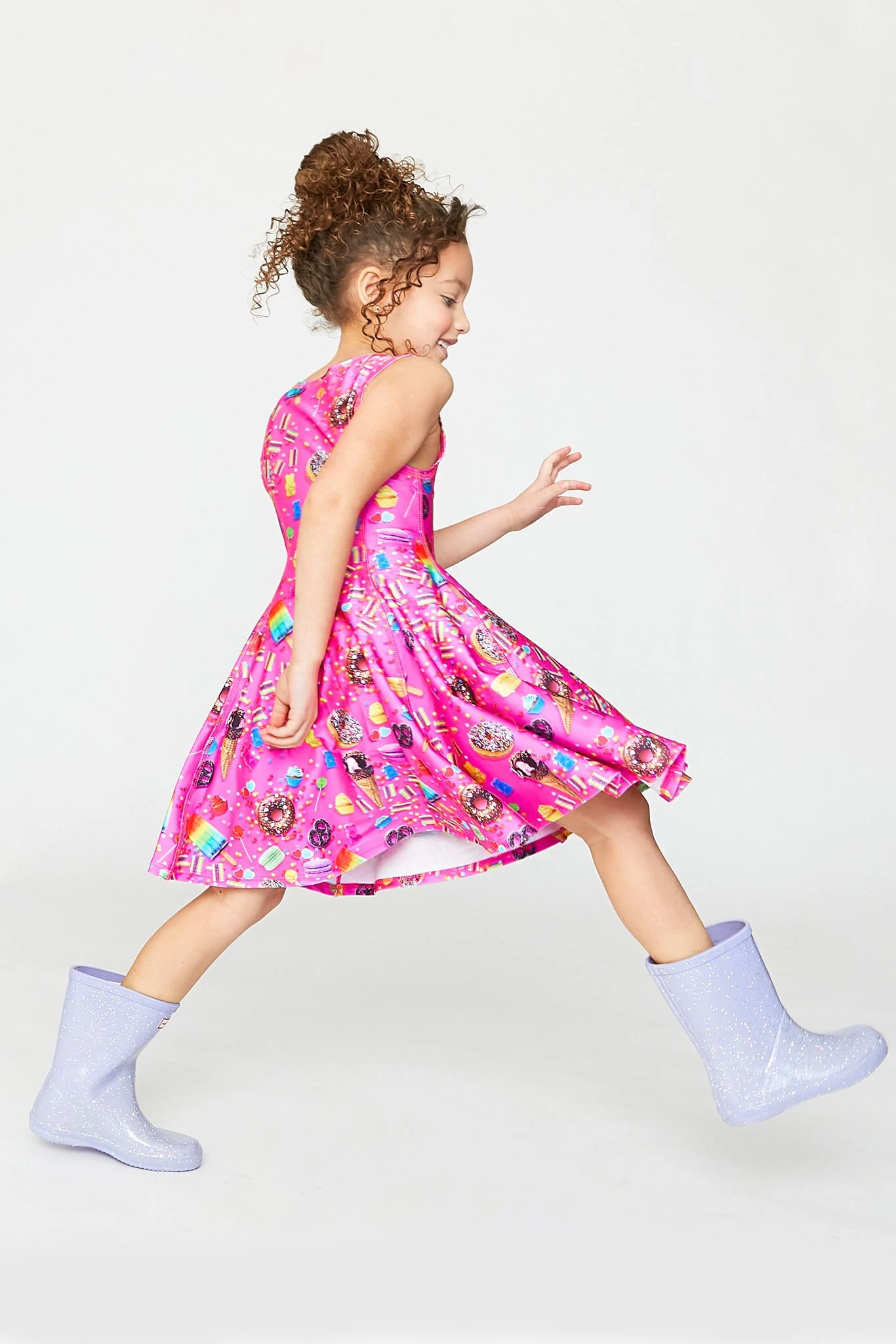 Girls Skater Dress In Candy Spill 8 Girls Skater Dress In Candy Spill - Image 6