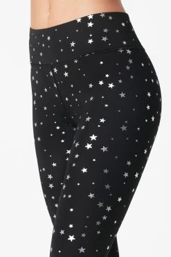 Uplift Leggings In Black Silver Mini Star Foil -Chic Wear Shop 3 2b326e2c 527f 476a 8fc5 a7ff2b387076