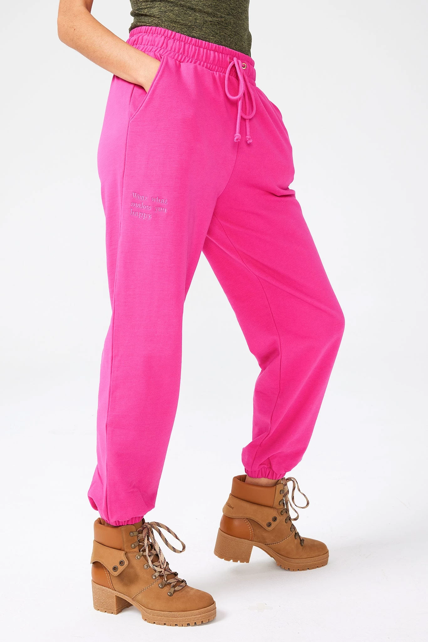 Sweatpants In Terez Pink 6 Sweatpants In Terez Pink - Image 4