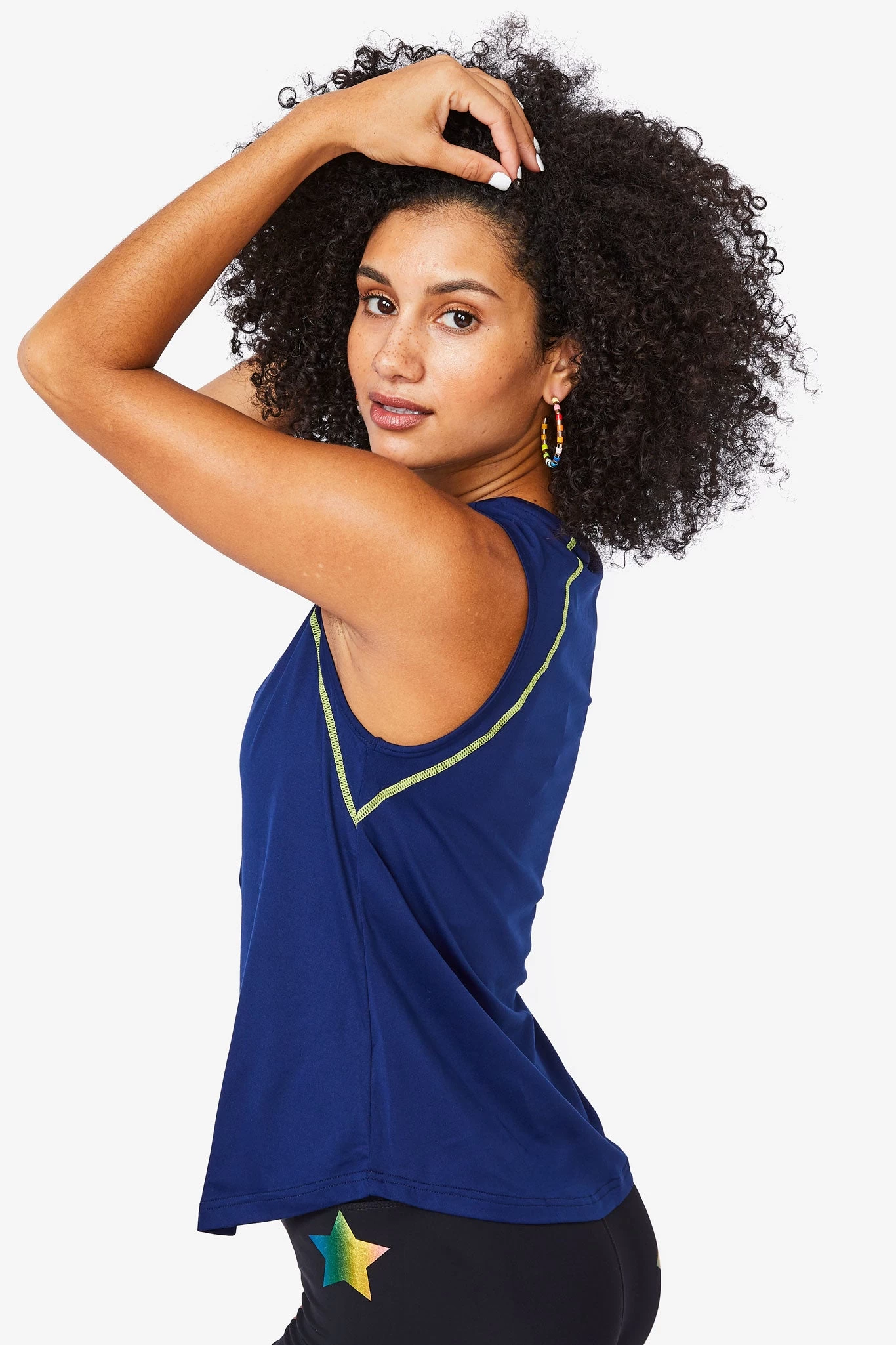 WorkIt Tank In Deep Blue 6 WorkIt Tank In Deep Blue - Image 4