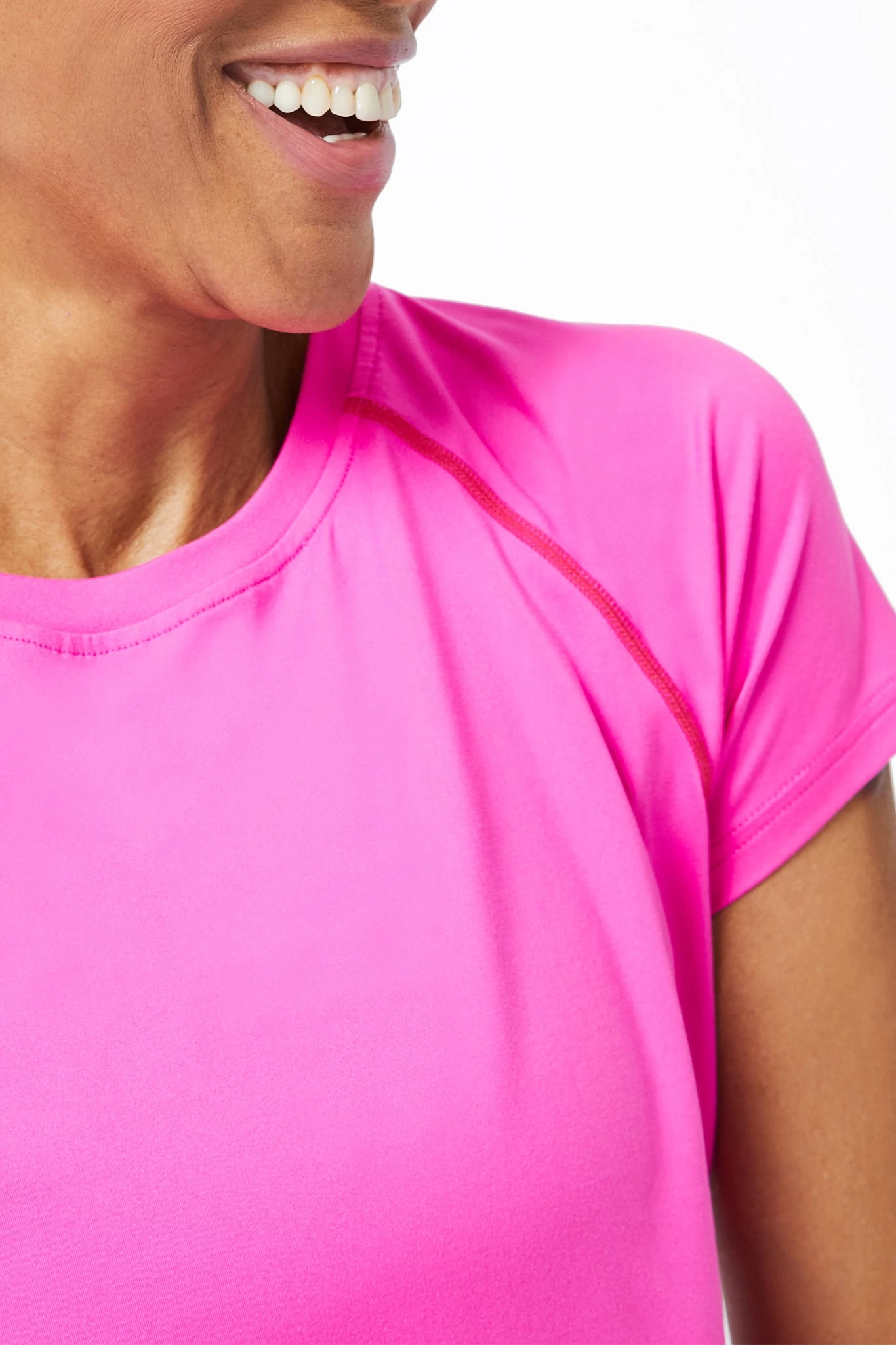 WorkIt Tee In Terez Pink 6 WorkIt Tee In Terez Pink - Image 4