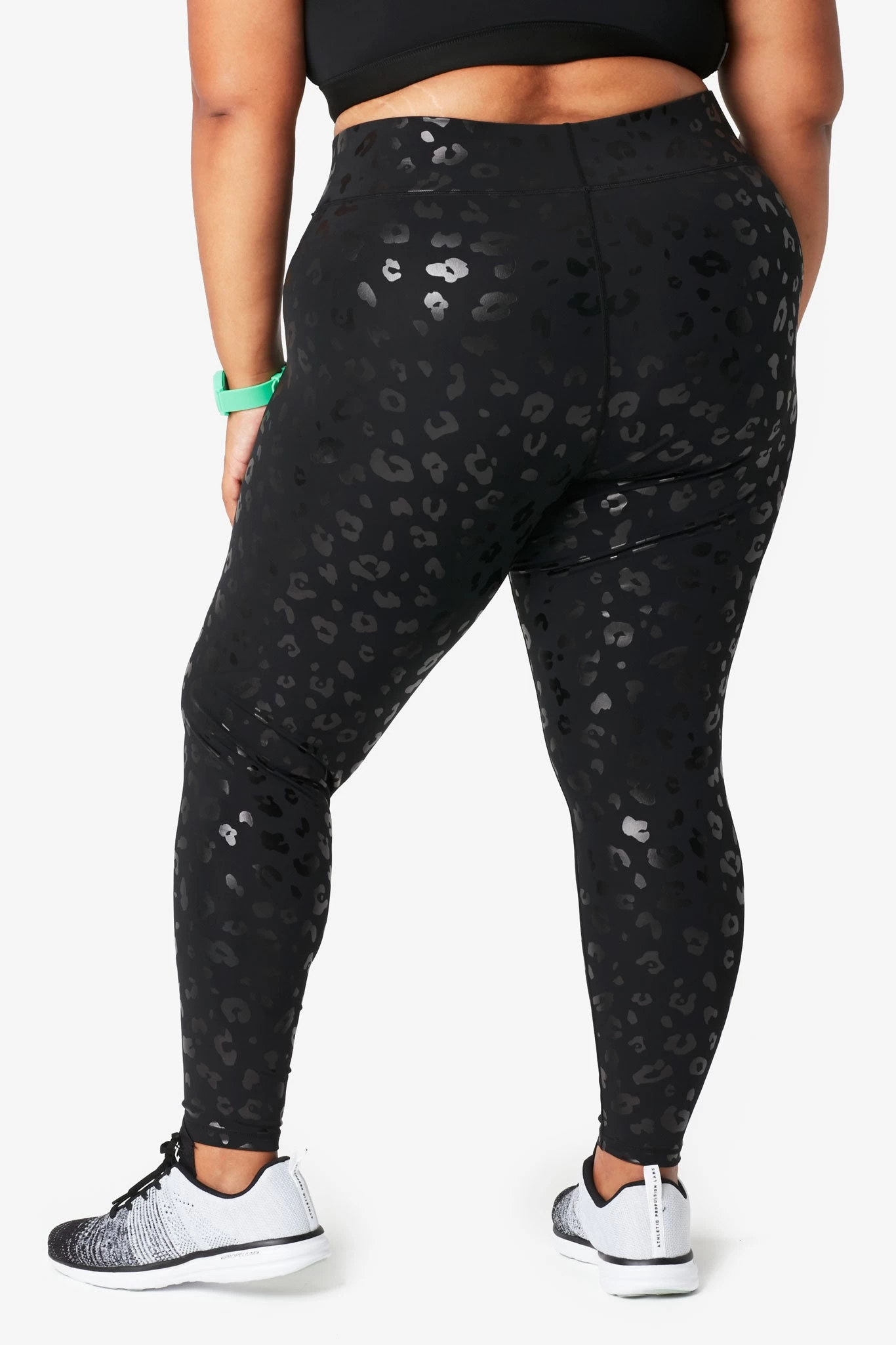 UpLift Leggings In Black Cheetah Foil 5 UpLift Leggings In Black Cheetah Foil - Image 3