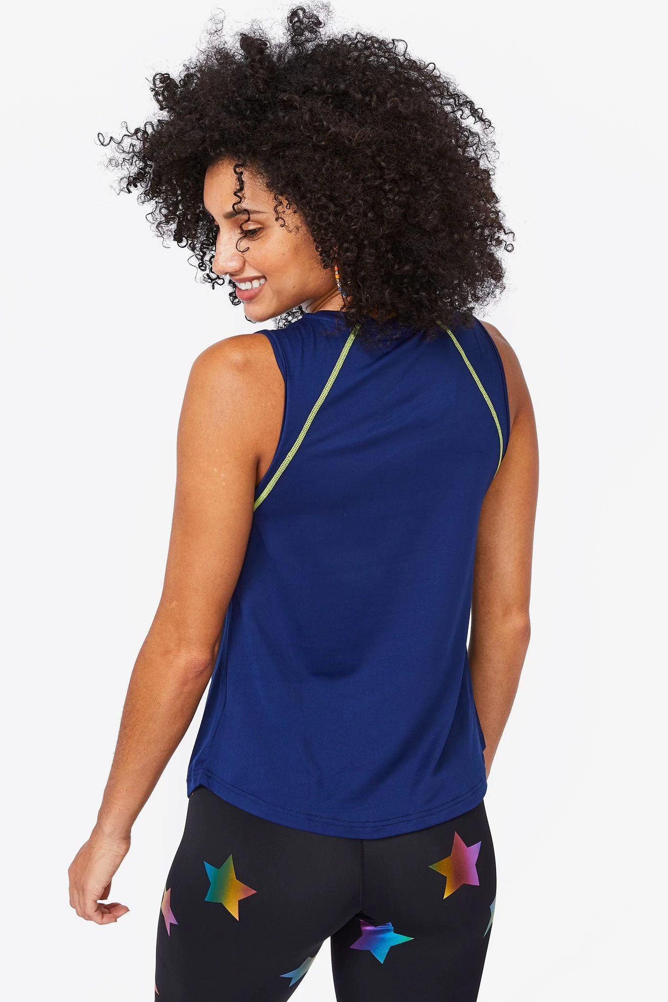 WorkIt Tank In Deep Blue 7 WorkIt Tank In Deep Blue - Image 5