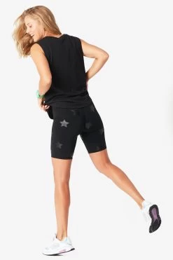 UpLift Bike Shorts In Black Tonal Star Foil 11 UpLift Bike Shorts In Black Tonal Star Foil -Chic Wear Shop 5 3b493a89 6ec2 4c8e a44e 463036573468