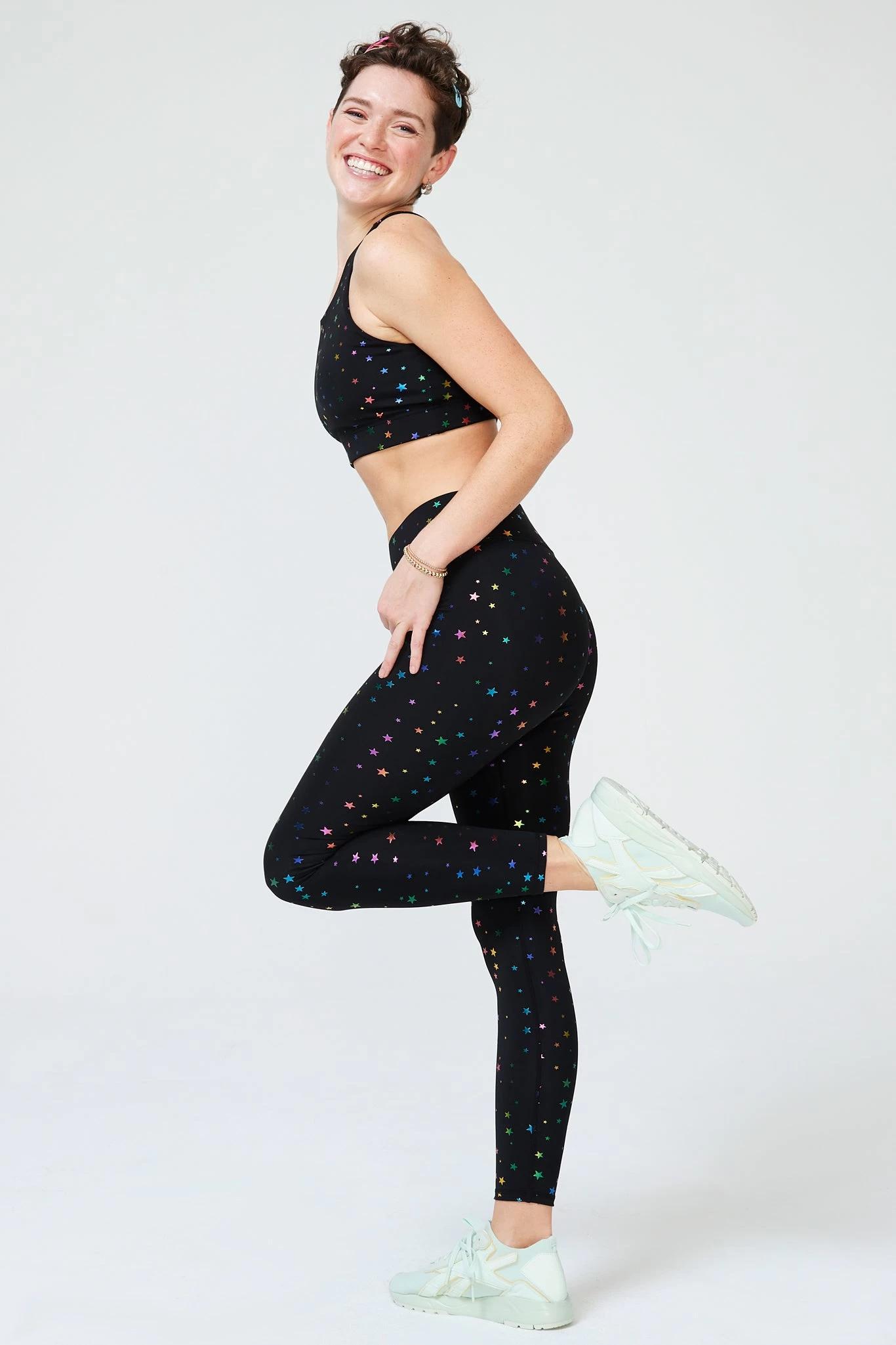 UpLift Leggings In Rainbow Mini Star 3 UpLift Leggings In Rainbow Mini Star