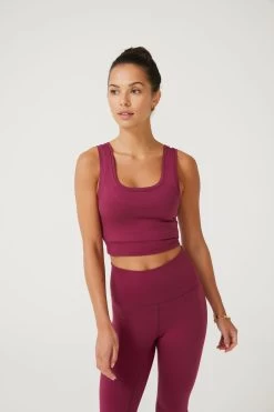 TLC Crop Top In Black Raspberry -Chic Wear Shop BlackRaspTank5