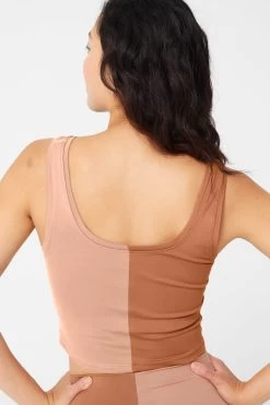 Two Tone TLC Crop Top In Aztec And Camel 9 Two Tone TLC Crop Top In Aztec And Camel -Chic Wear Shop Colorblock AztecCamel CropTop 2 c0af0503 a765 43b9 a618 cbdf46f30f4d