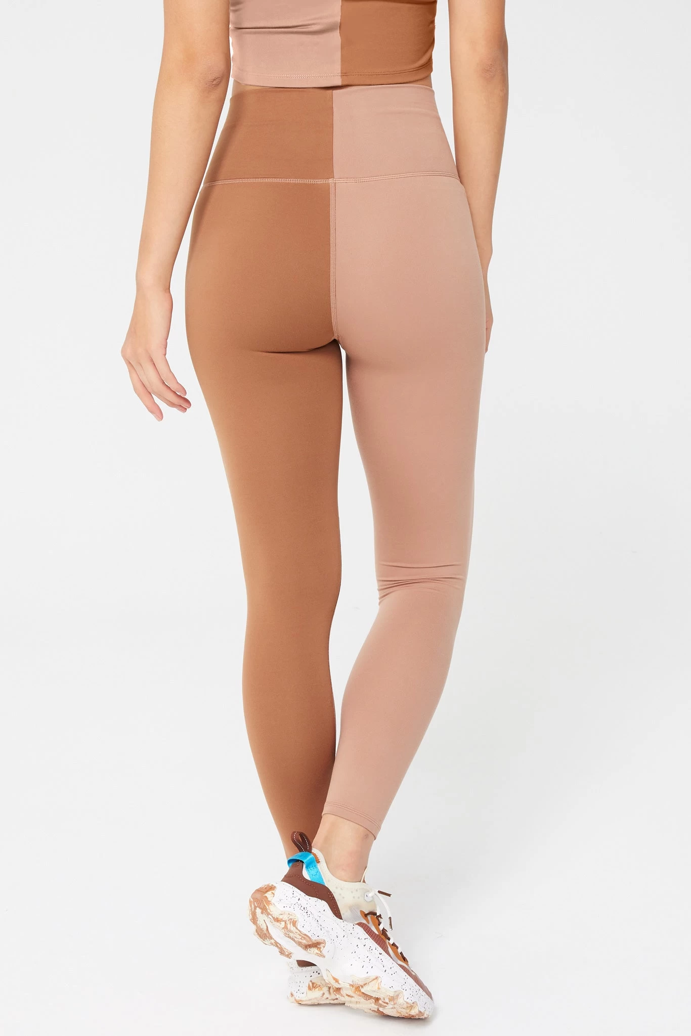 Two Tone TLC Leggings In Aztec And Camel 5 Two Tone TLC Leggings In Aztec And Camel - Image 3