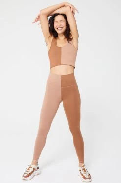 Two Tone TLC Leggings In Aztec And Camel 11 Two Tone TLC Leggings In Aztec And Camel -Chic Wear Shop Colorblock AztecCamel Leggings 4 51cc1fcc 929b 4fd6 a58e b6c235321921