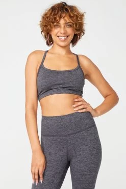 TLC Y-Back Bralette In Dark Heathered Gray 9 TLC Y-Back Bralette In Dark Heathered Gray -Chic Wear Shop DarkHeatheredGray YBackBra 1