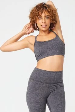 TLC Y-Back Bralette In Dark Heathered Gray 10 TLC Y-Back Bralette In Dark Heathered Gray -Chic Wear Shop DarkHeatheredGray YBackBra 2