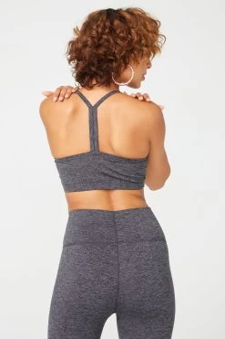 TLC Y-Back Bralette In Dark Heathered Gray 12 TLC Y-Back Bralette In Dark Heathered Gray -Chic Wear Shop DarkHeatheredGray YBackBra 4