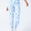 TLC Printed Leggings In Light Blue Fine China 1 TLC Printed Leggings In Light Blue Fine China -Chic Wear Shop FineChina TLC Legging 2