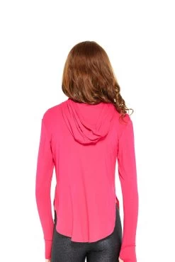 Kids Hooded Long Sleeve In Hot Pink -Chic Wear Shop Girls Hot Pink Hooded Long Sleeve 3 c5f522c7 c1da 41aa a1f7 0b7bf570b048