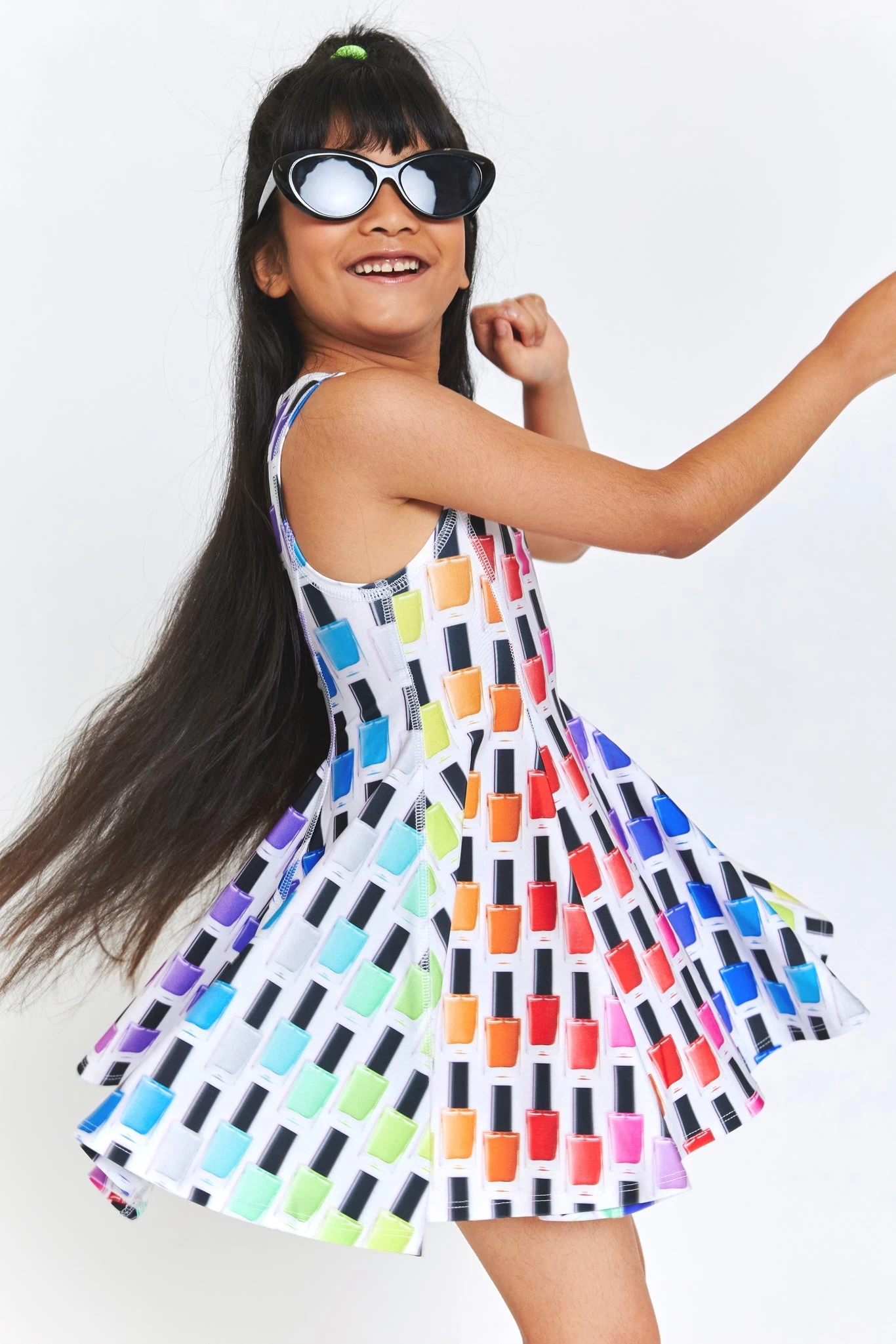 Girls Skater Dress In Nail Polish 3 Girls Skater Dress In Nail Polish