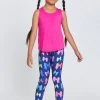 Girls Leggings In Fancy Bows -Chic Wear Shop GirlsFall22 NavyBows Leggings 1