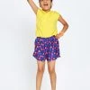 Kids Skater Skirt In Heart Floral -Chic Wear Shop GirlsFall22 RetroFloral SkaterSkirt 1