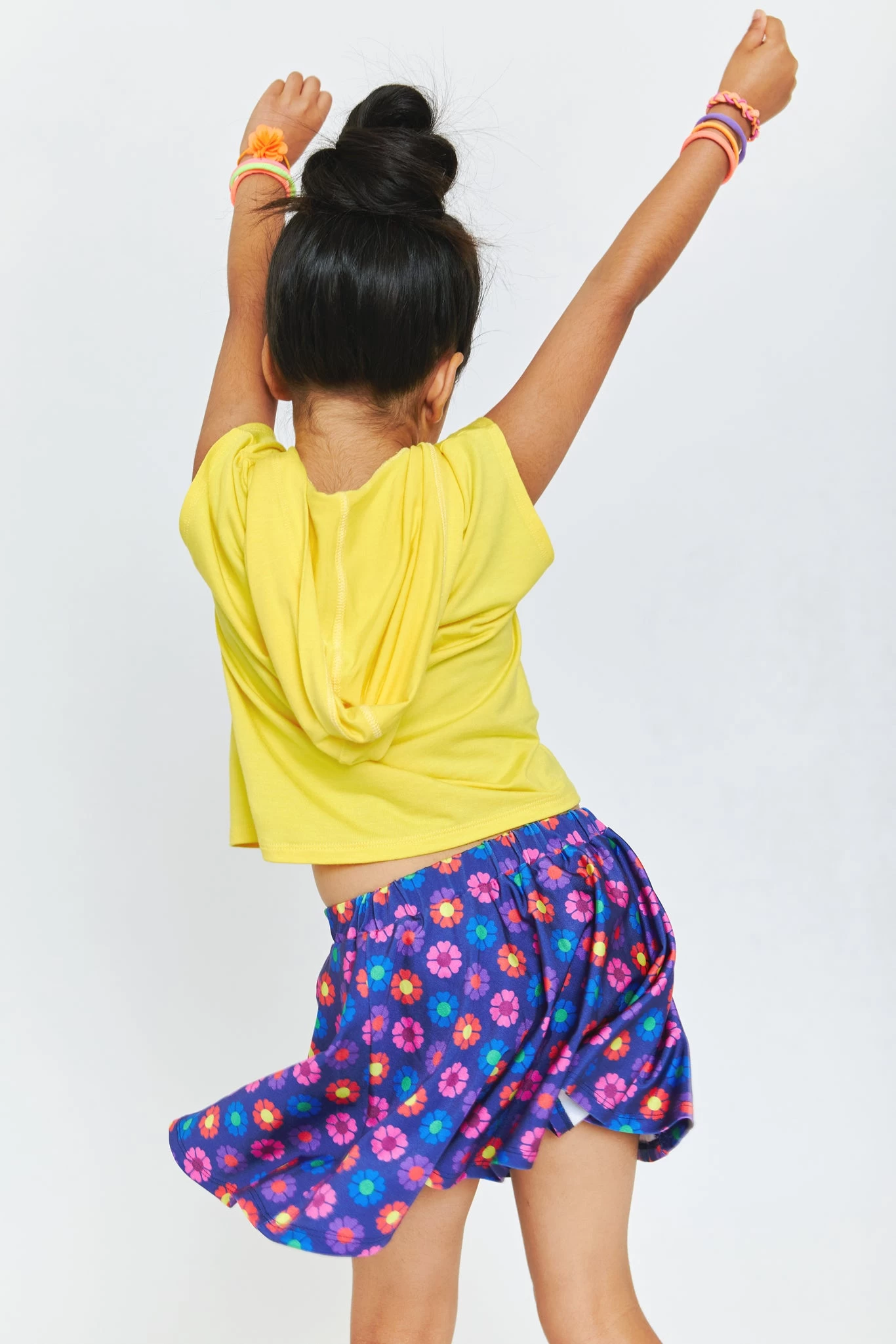 Kids Skater Skirt In Heart Floral 4 Kids Skater Skirt In Heart Floral - Image 2