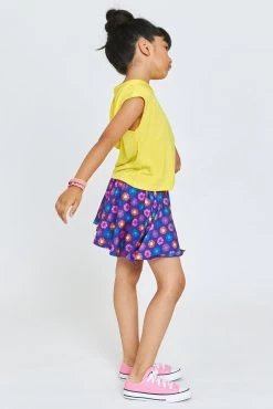 Kids Skater Skirt In Heart Floral 10 Kids Skater Skirt In Heart Floral -Chic Wear Shop GirlsFall22 RetroFloral SkaterSkirt 4