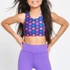 Girls Sports Bra In Heart Floral 2 Girls Sports Bra In Heart Floral -Chic Wear Shop GirlsFall22 RetroFloral SportsBra 1