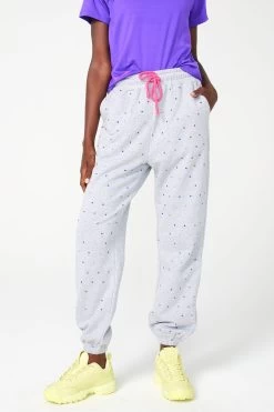 Gems Sweatpants In Collegiate Gray -Chic Wear Shop GrayGems Jogger 1 1