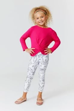Girls Leggings In Christmas Coloring Book