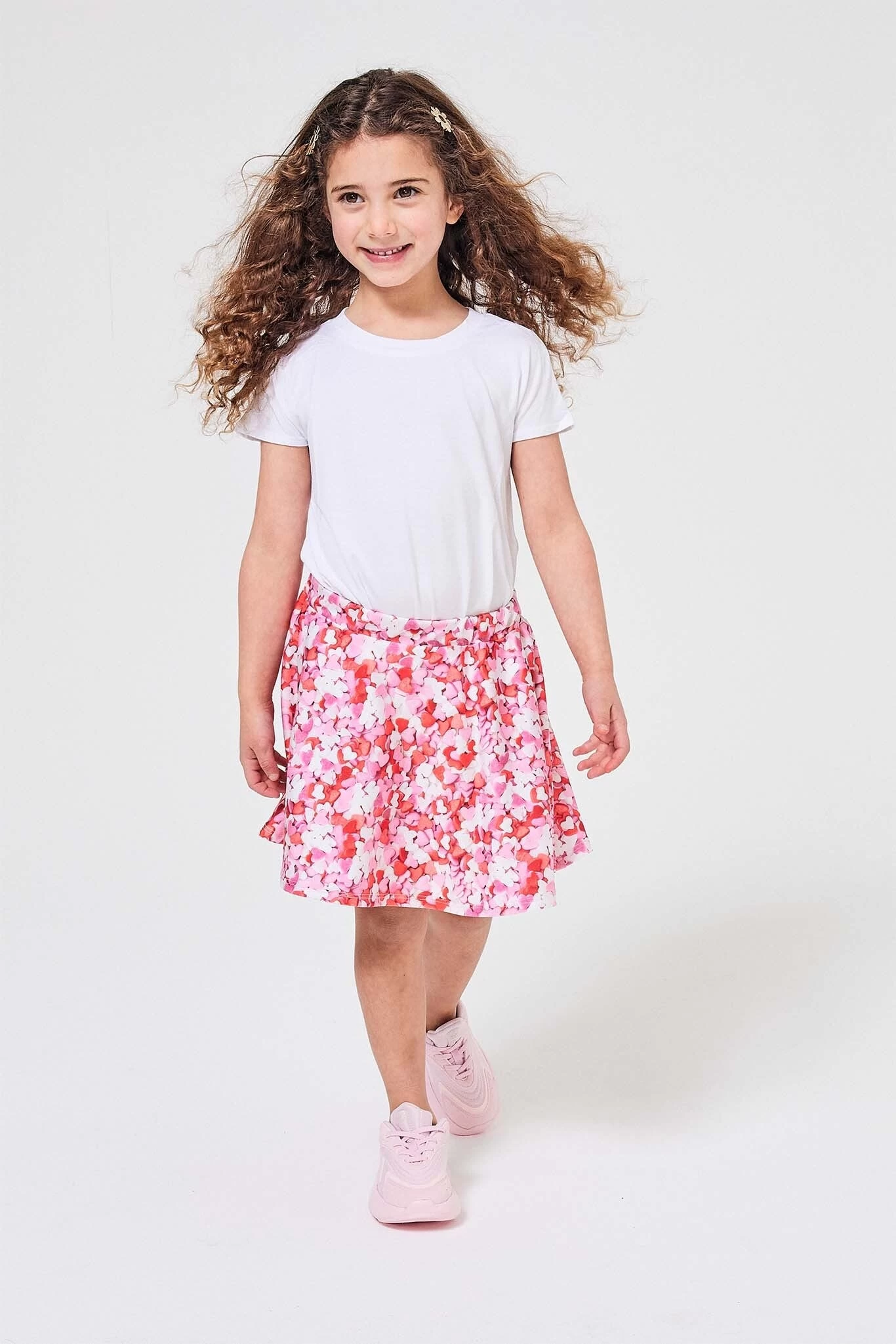 Kids Skater Skirt In Heart Sprinkles 3 Kids Skater Skirt In Heart Sprinkles