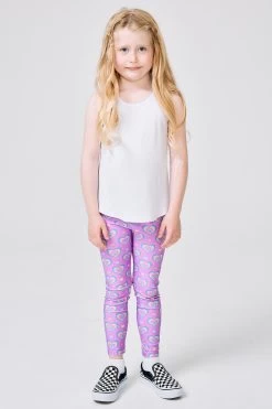 Kids Racerback Tank In White