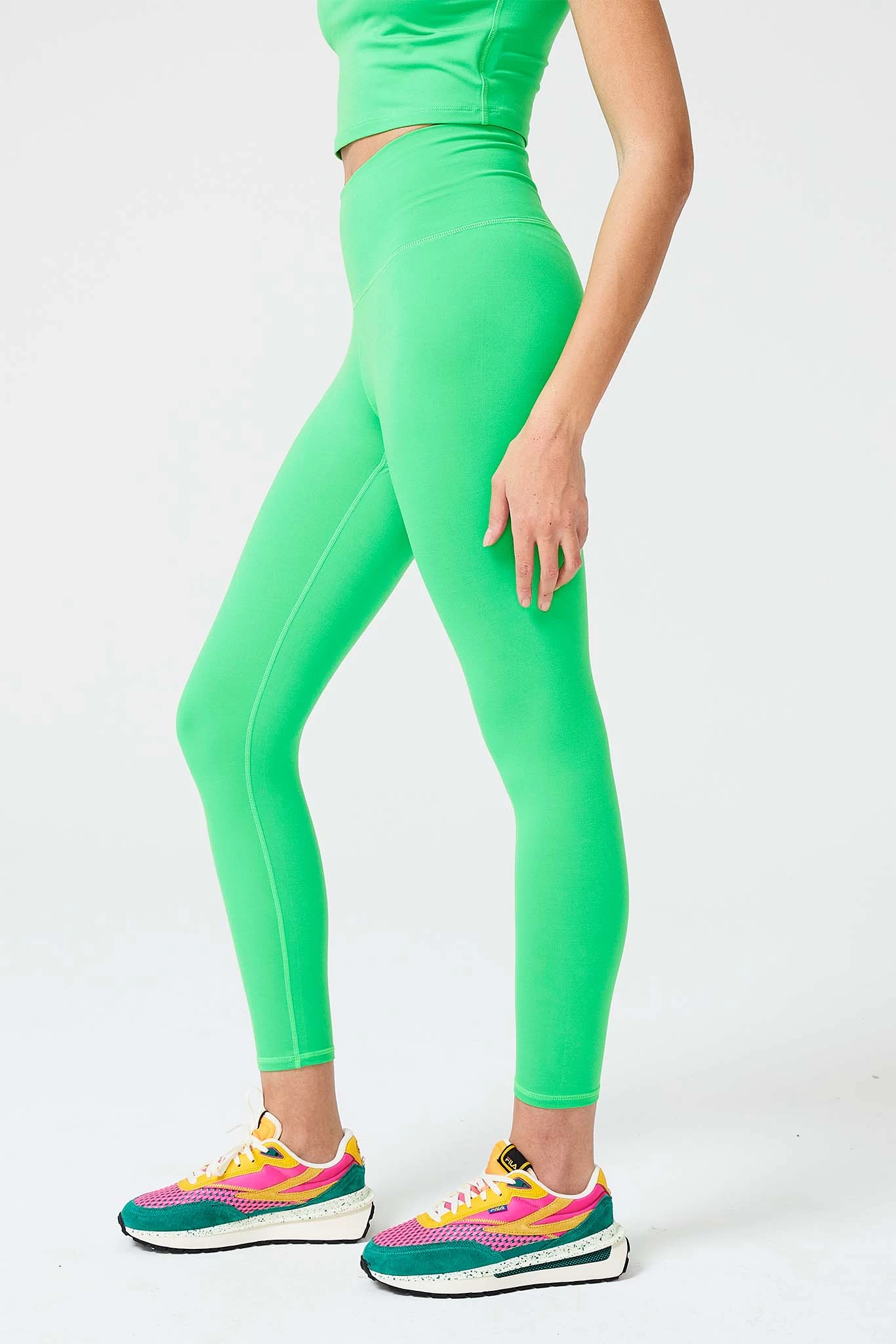 TLC Leggings In Spring Green 5 TLC Leggings In Spring Green - Image 3