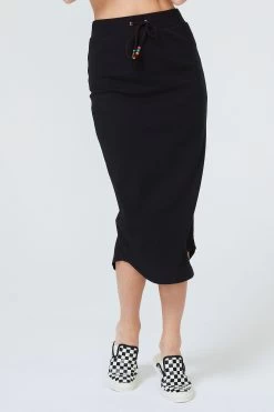 Rib Skirt In Black -Chic Wear Shop LOOK 005 042