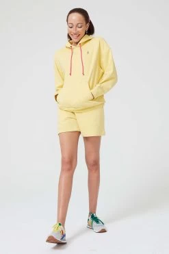Hoodie In Light Yellow -Chic Wear Shop LOOK 005 975
