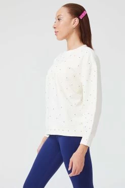 Gems Crewneck In Sugar Swizzle -Chic Wear Shop LOOK 007 1073