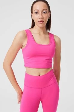 TLC Crop Top In Terez Pink