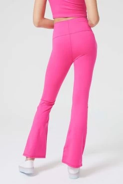 TLC Flare Leggings In Terez Pink -Chic Wear Shop LOOK 008 1228