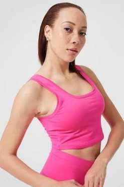 TLC Crop Top In Terez Pink -Chic Wear Shop LOOK 008 1238