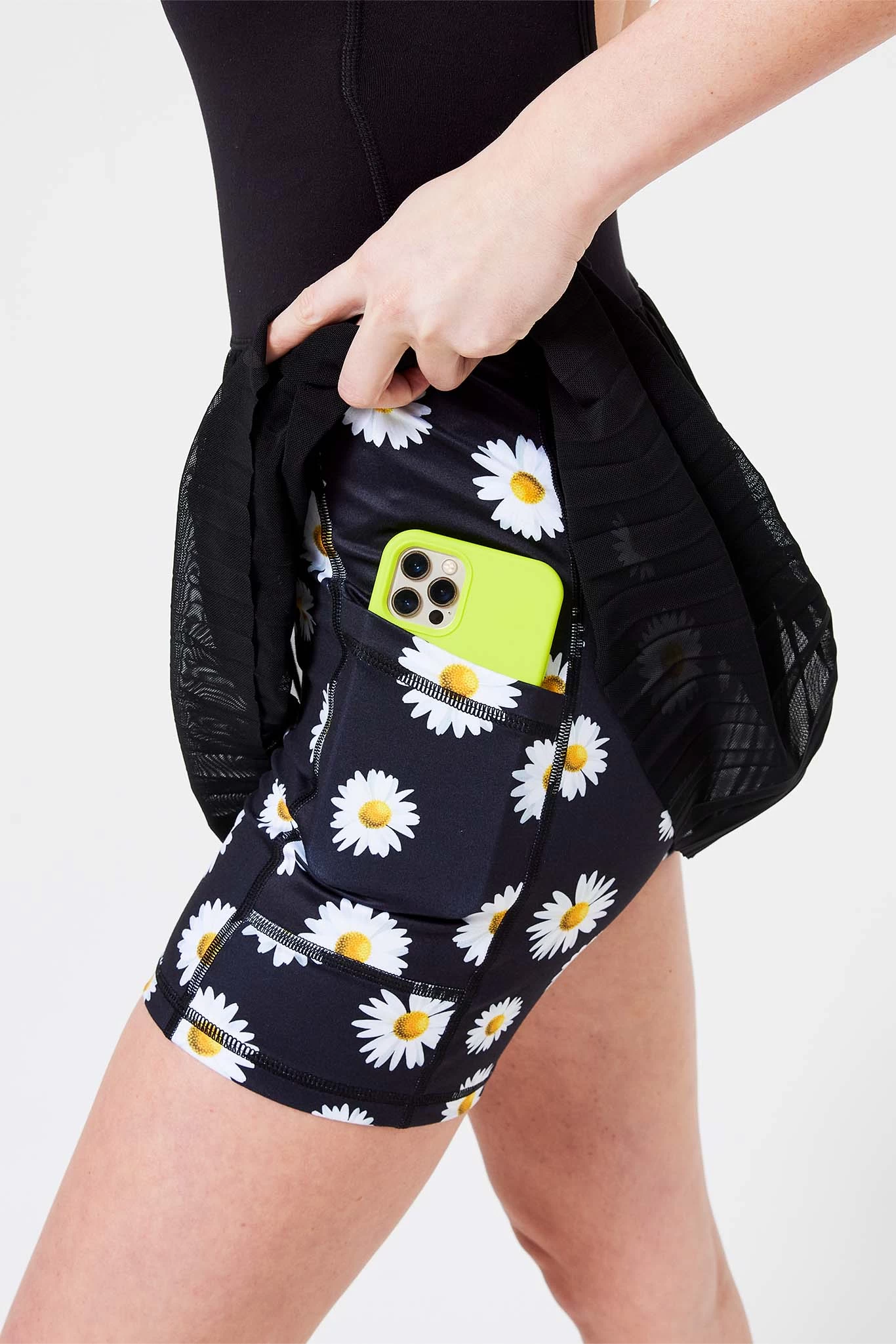 Tennis Dress In Black Daisy 9 Tennis Dress In Black Daisy - Image 7